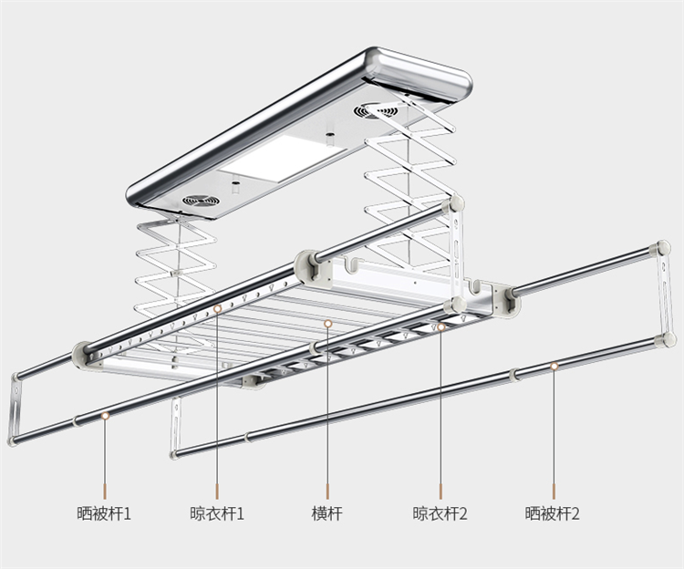 升降电动晾衣架遥控智能阳台自动晾衣机